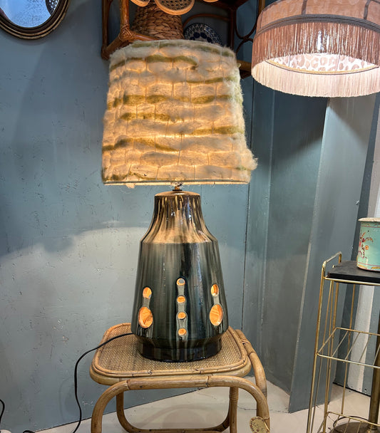 Pied de lampe en céramique vintage